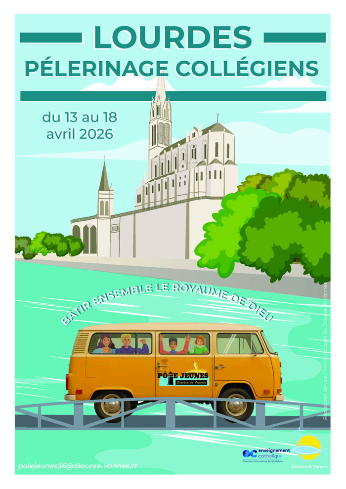 Les inscriptions pour le pèlerinage des collégiens à Lourdes en avril 2026 est ouvert
